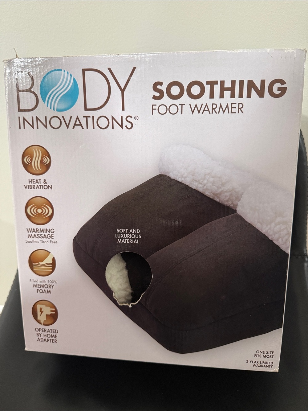 Soothing Foot Warmer in Black